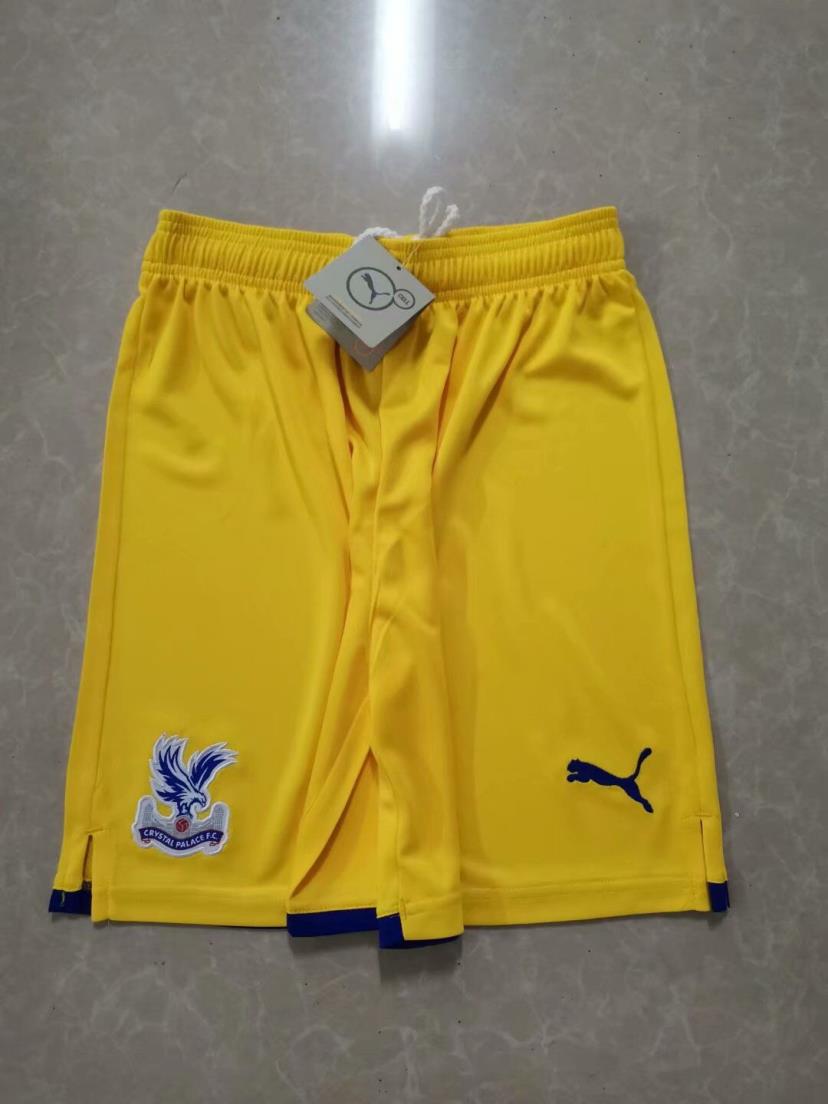 AAA Quality Crystal Palace 21/22 Away Yellow Soccer Shorts